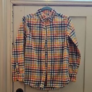 Lands' End Kids Colorful Plaid Shirt